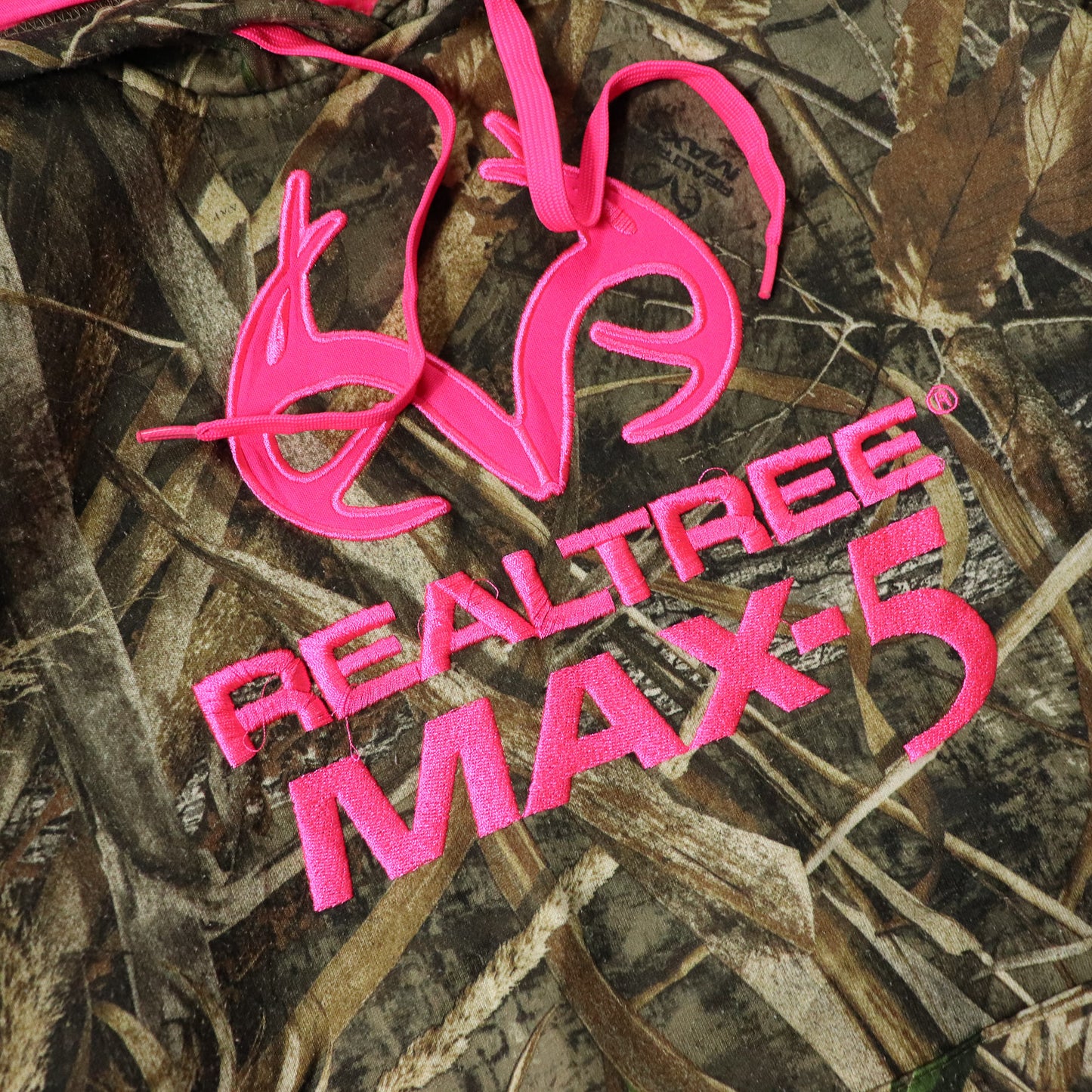 Vintage Realtree Camo Logo Hoodie - L