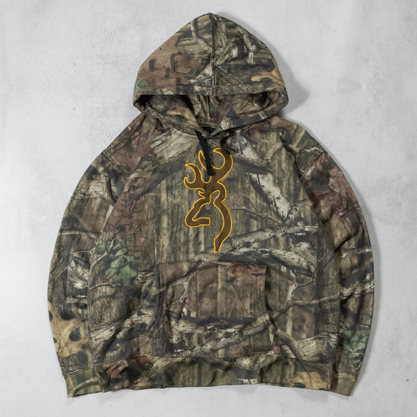Vintage Browning Realtree Camo Logo Hoodie - L