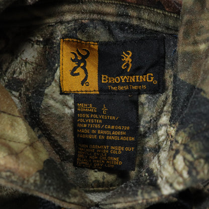 Vintage Browning Realtree Camo Logo Hoodie - L