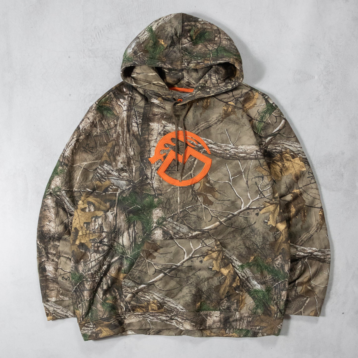 Vintage Magellan Realtree Camo Logo Hoodie - XL