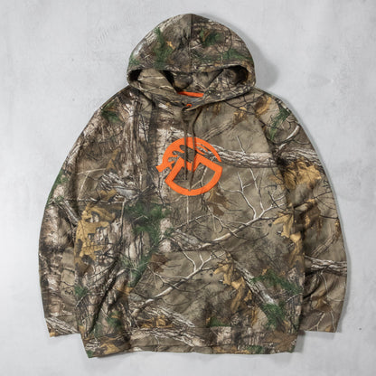 Vintage Magellan Realtree Camo Logo Hoodie - XL