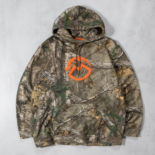 Vintage Magellan Realtree Camo Logo Hoodie - XL