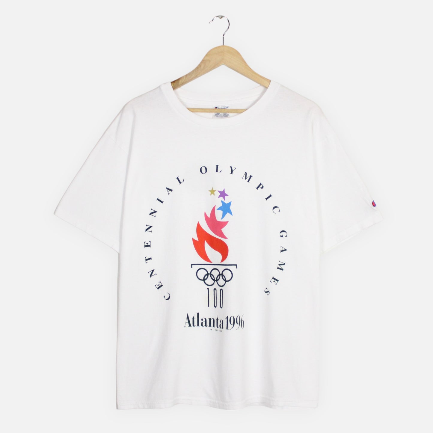 Vintage 1996 Atlanta Olympics Champion Tee - L