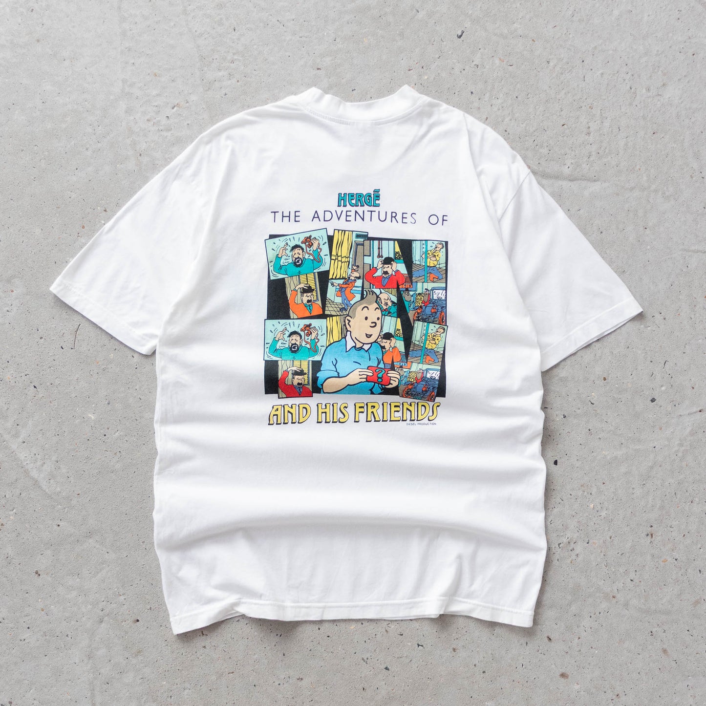 Vintage 90s Adventures of Tintin Tee - M