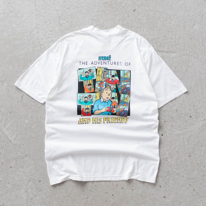 Vintage 90s Adventures of Tintin Tee - M