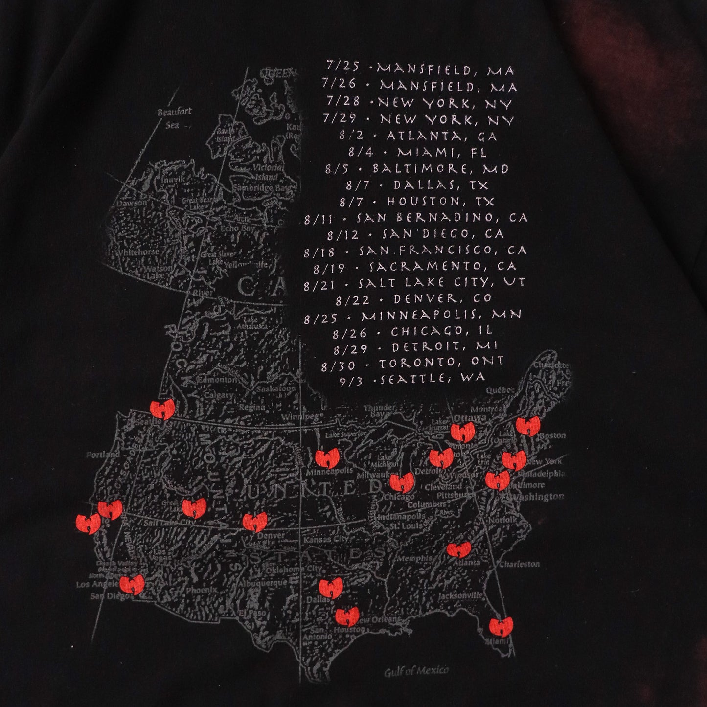 Vintage 2007 Wu-Tang Clan 8 Diagrams Tour Tee - XL