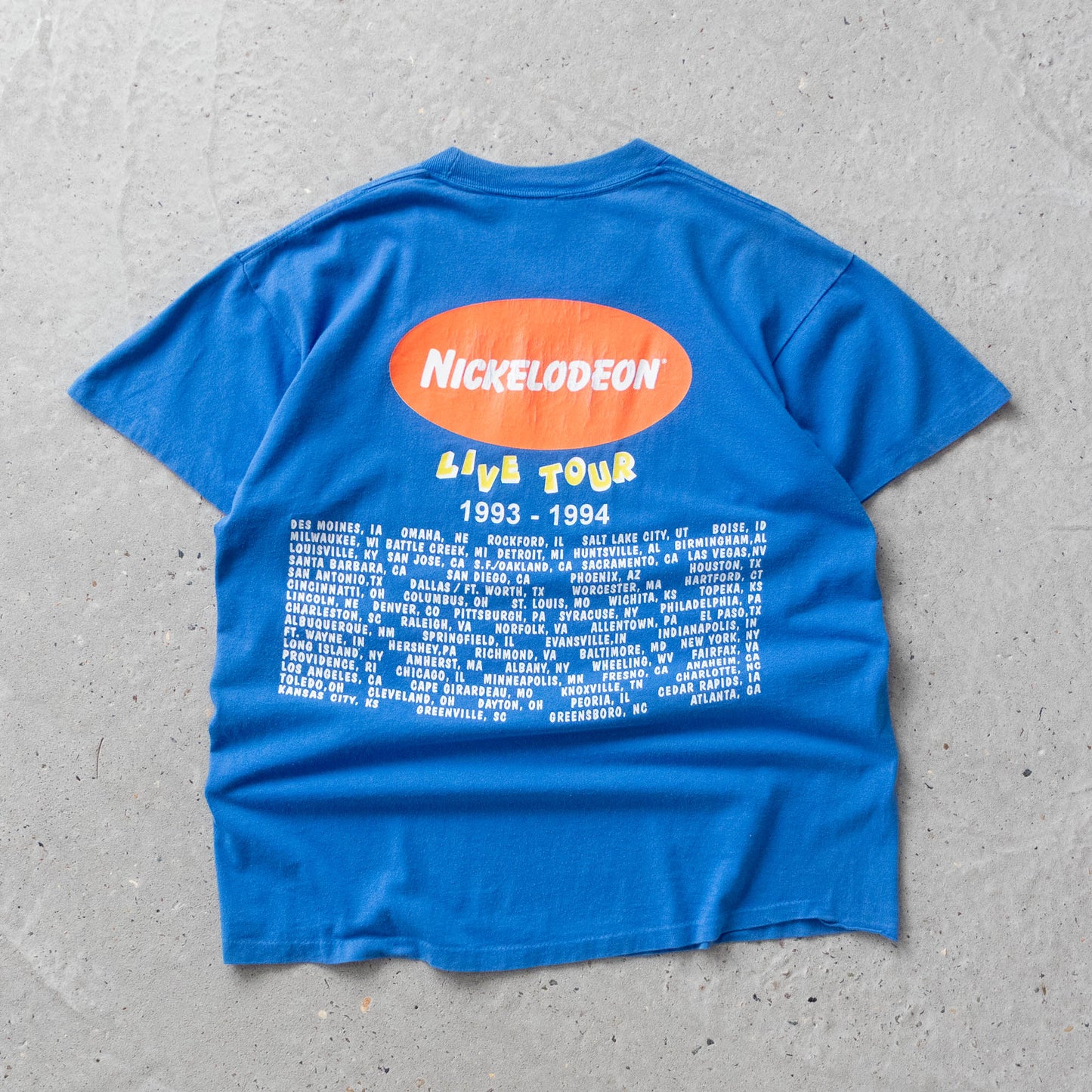 Vintage 1994 Nickelodeon Live Tour Tee - L