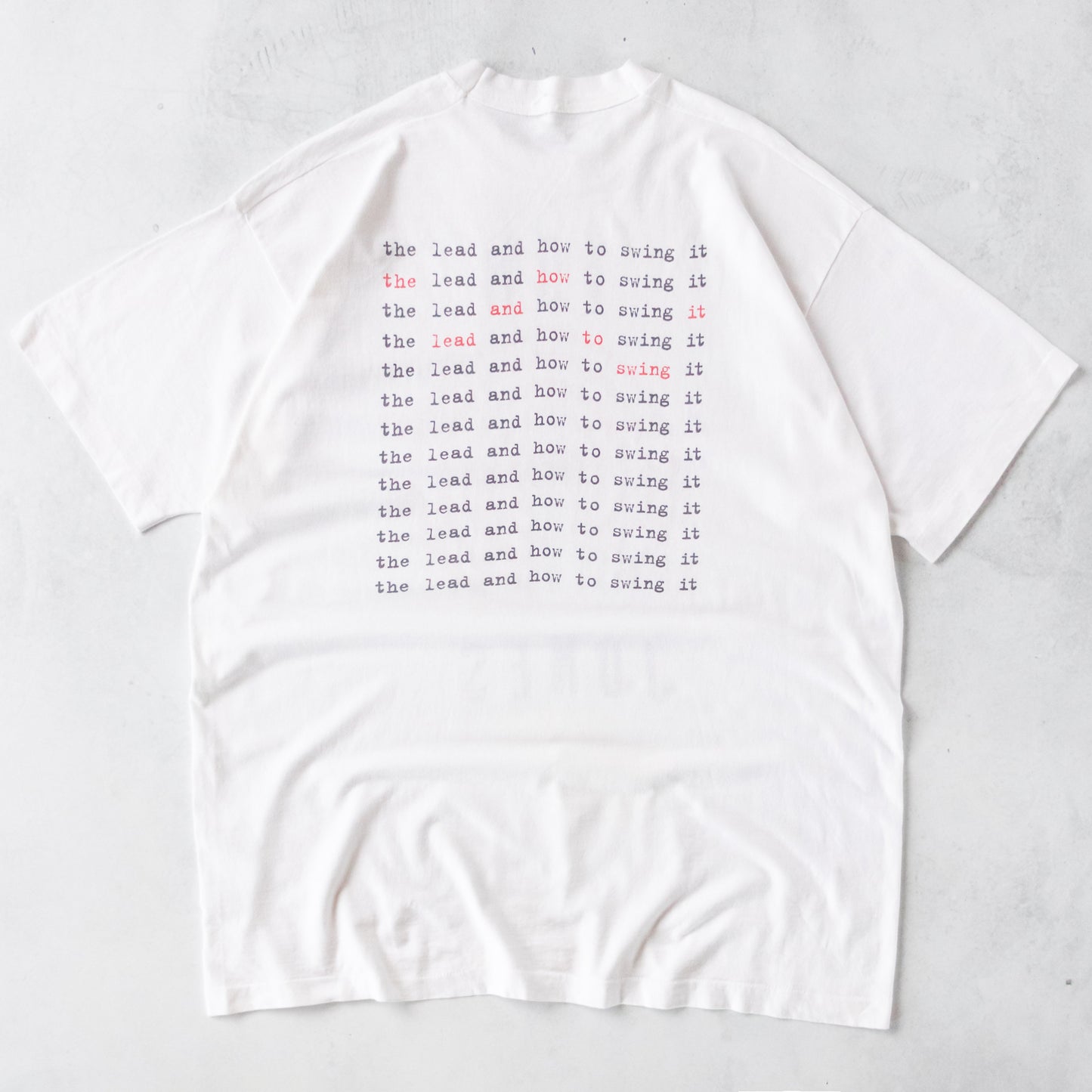 Vintage 1995 Tom Jones Lead And How To Swing It Tee - XXL