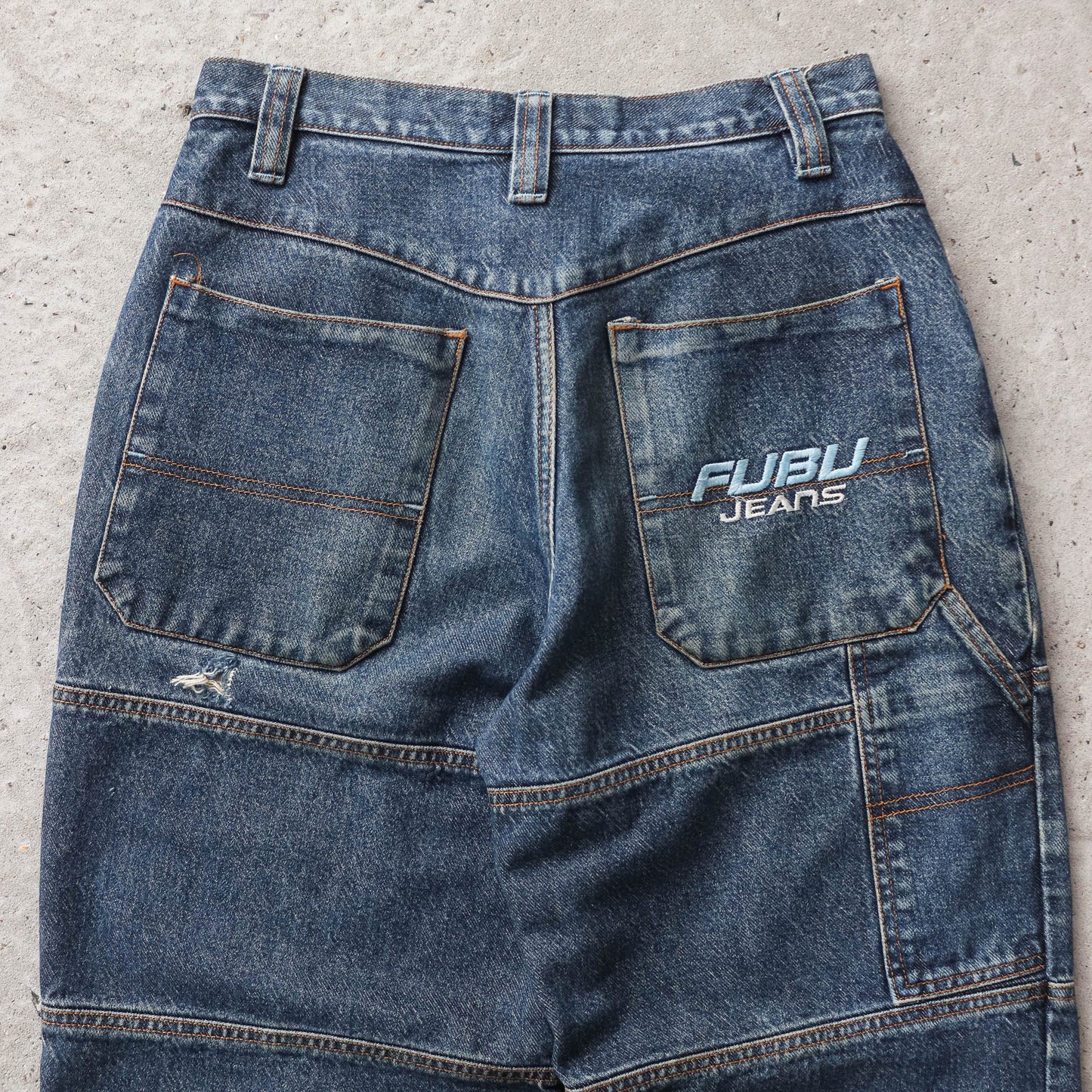 Vintage 90s FUBU Denim Jorts - 28
