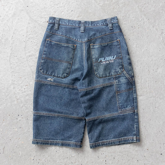 Vintage 90s FUBU Denim Jorts - 28