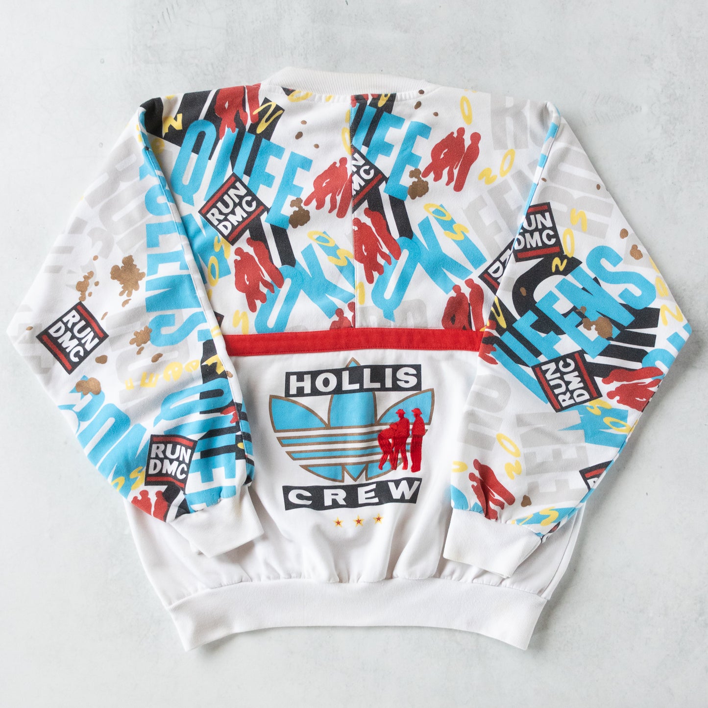 Vintage 80s Adidas Run DMC Hollis Crew Sweatshirt - L