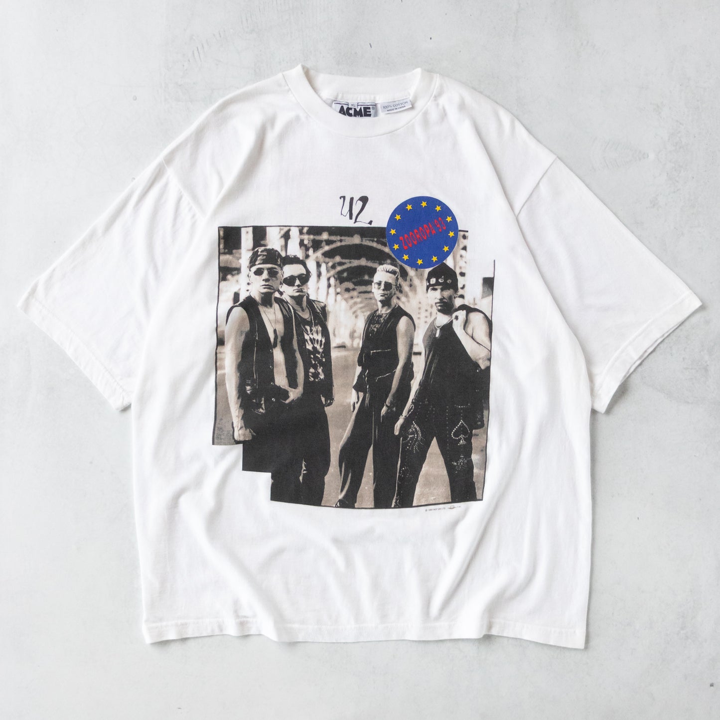 Vintage 1993 U2 Zooropa Zoo TV Tour Tee - XL