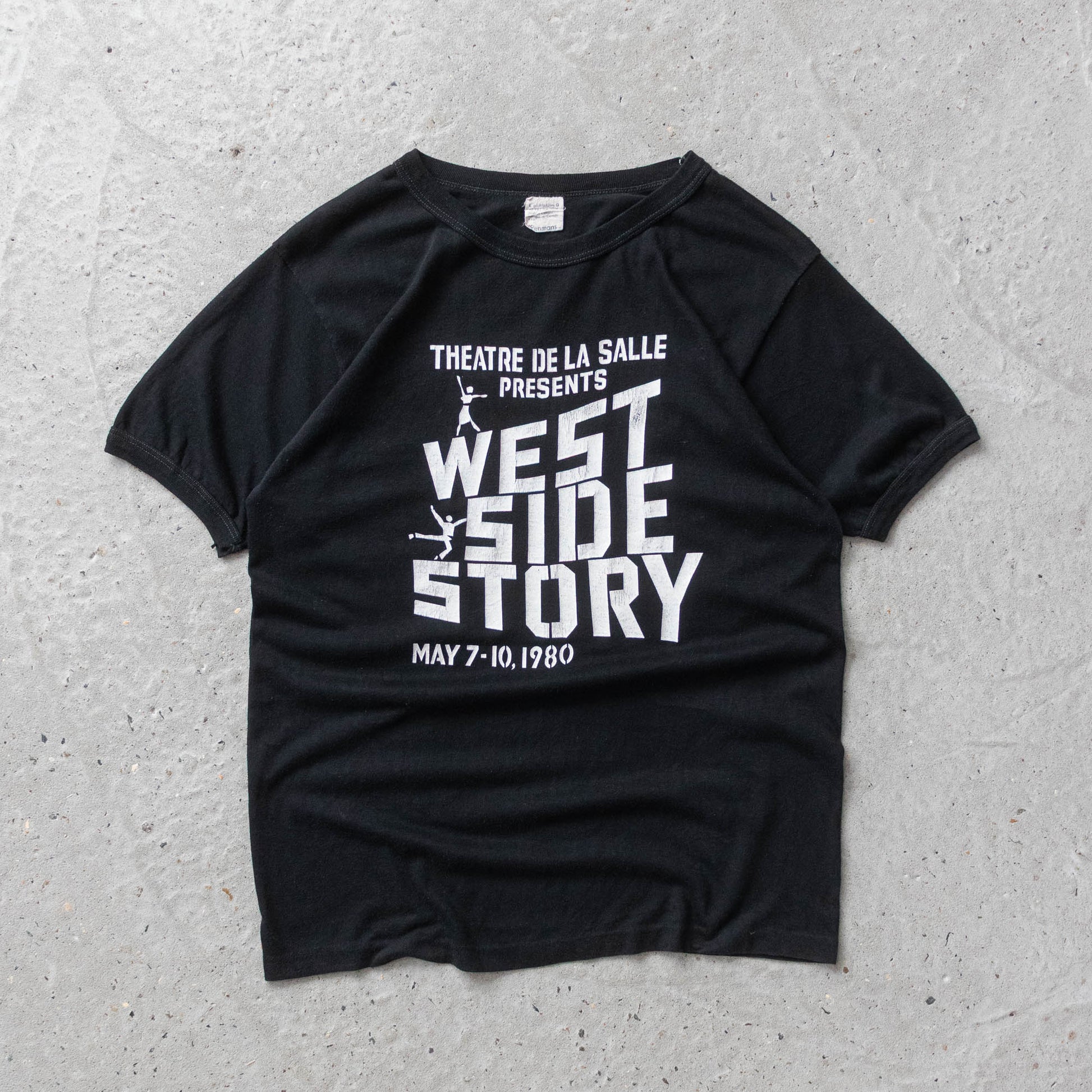 Vintage 1980 West Side Story Musical Stage Crew Tee - L - AL Vintage