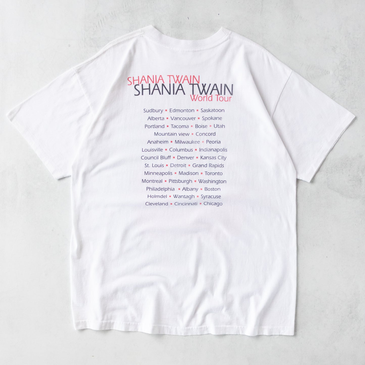 Vintage 1998 Shania Twain World Tour Tee - XL