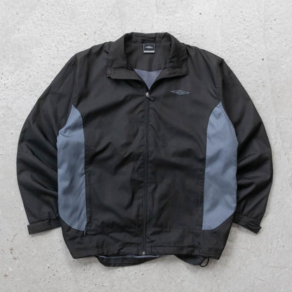 Umbro Two-Tone Diamond Logo Windbreaker Jacket - 2000s (L)