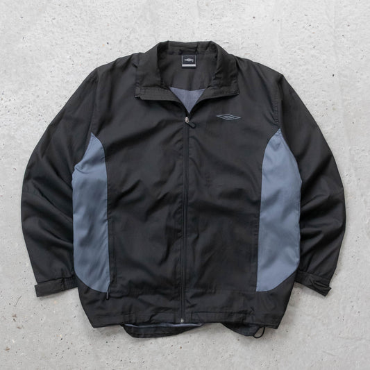 Umbro Two-Tone Diamond Logo Windbreaker Jacket - 2000s (L)
