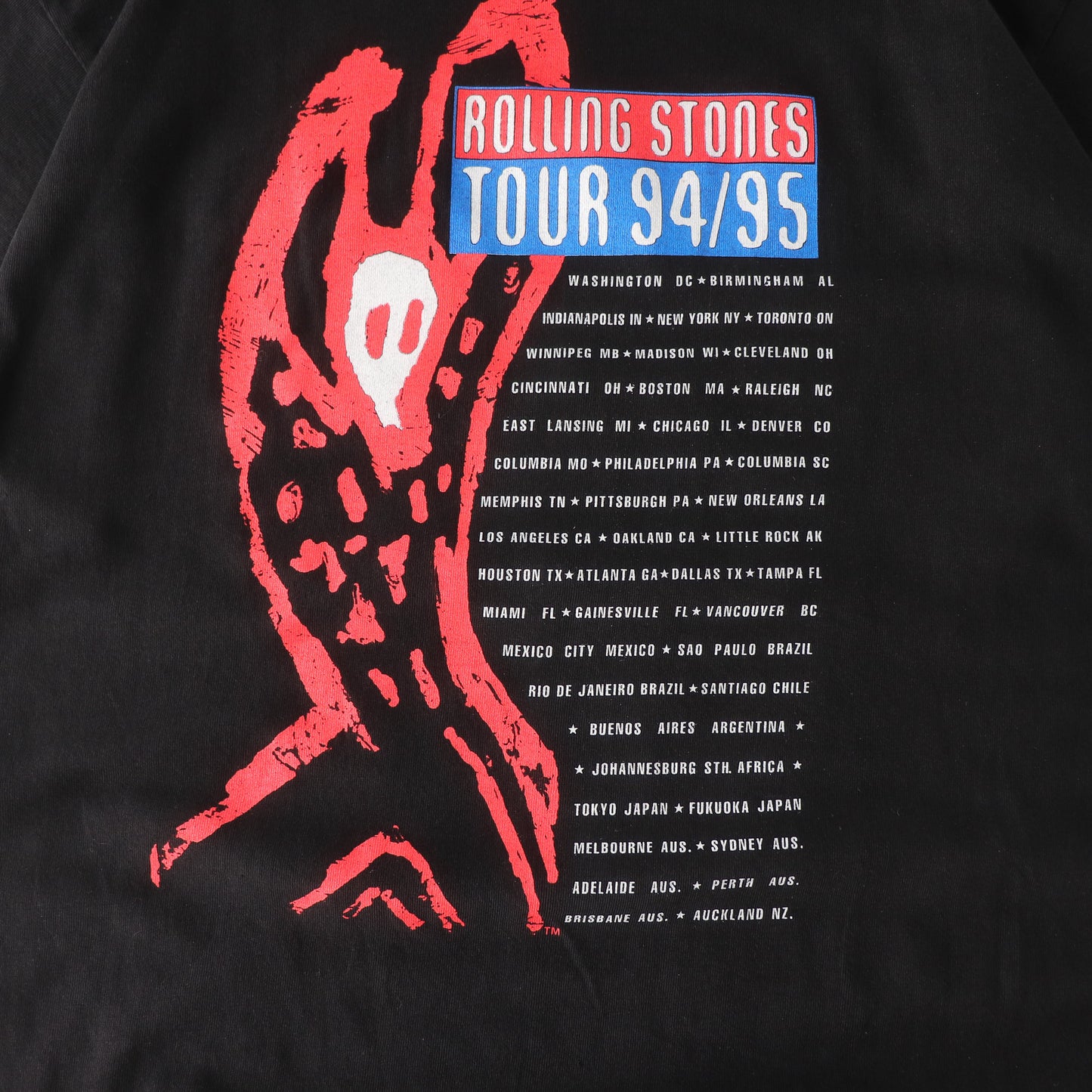 Vintage 1994 Rolling Stones Voodoo Lounge Tour Tee - L