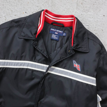Polo Sport Trainer Quilted Coach Jacket - 90s (L)