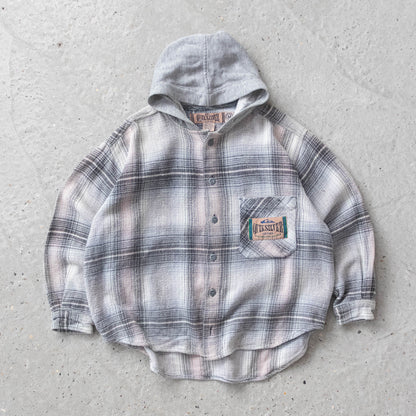 Vintage 90s Quiksilver Hooded Flannel Shirt - XS
