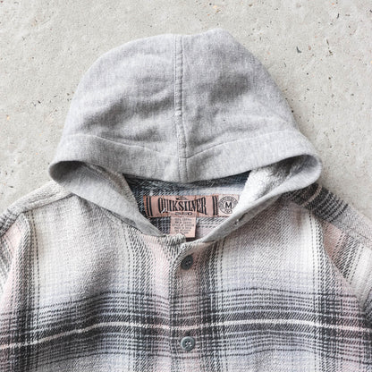 Vintage 90s Quiksilver Hooded Flannel Shirt - XS