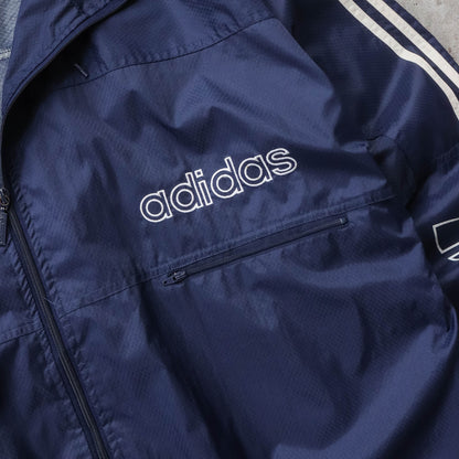 Adidas Trefoil Hooded Windbreaker Jacket - 90s (XL)