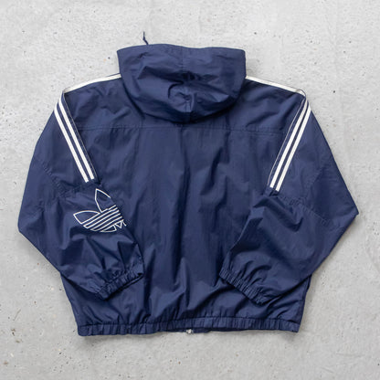 Adidas Trefoil Hooded Windbreaker Jacket - 90s (XL)