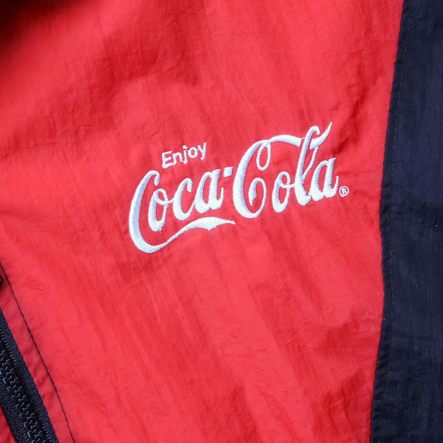 Coca-Cola Colourblock Windbreaker Jacket - 90s (XL)