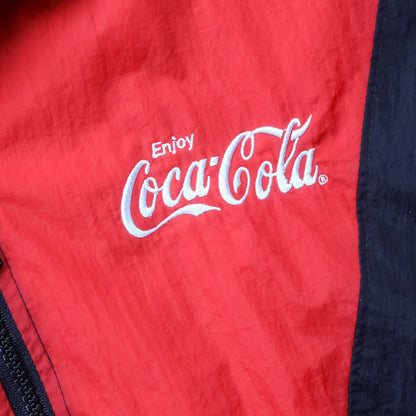 Coca-Cola Colourblock Windbreaker Jacket - 90s (XL)