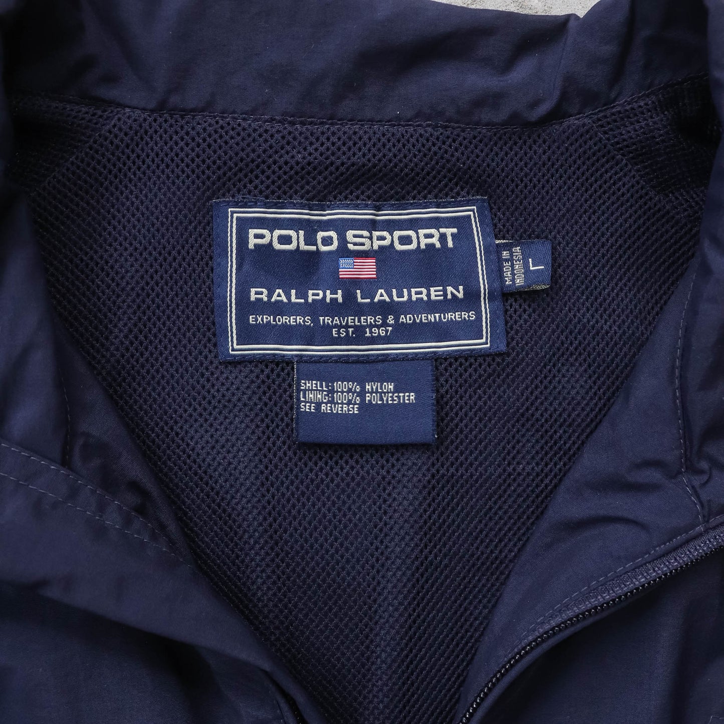 Polo Sport Two-Tone Utility Windbreaker Jacket - 90s (L)
