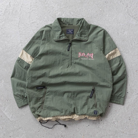 Vintage 90s Bad Boy 1/4 Zip Windbreaker Jacket - M