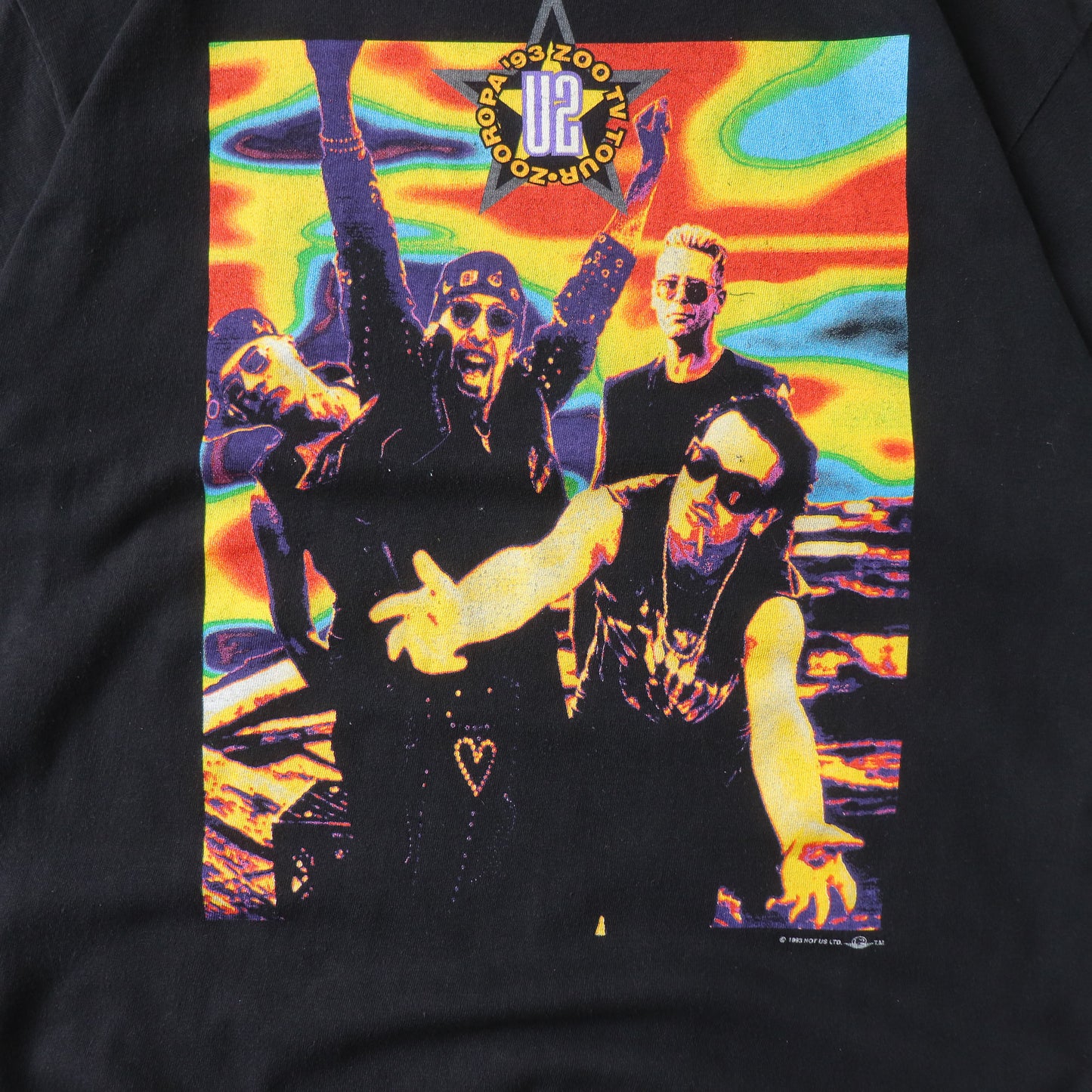 Vintage 1993 U2 Zooropa Zoo TV Tour Tee - L