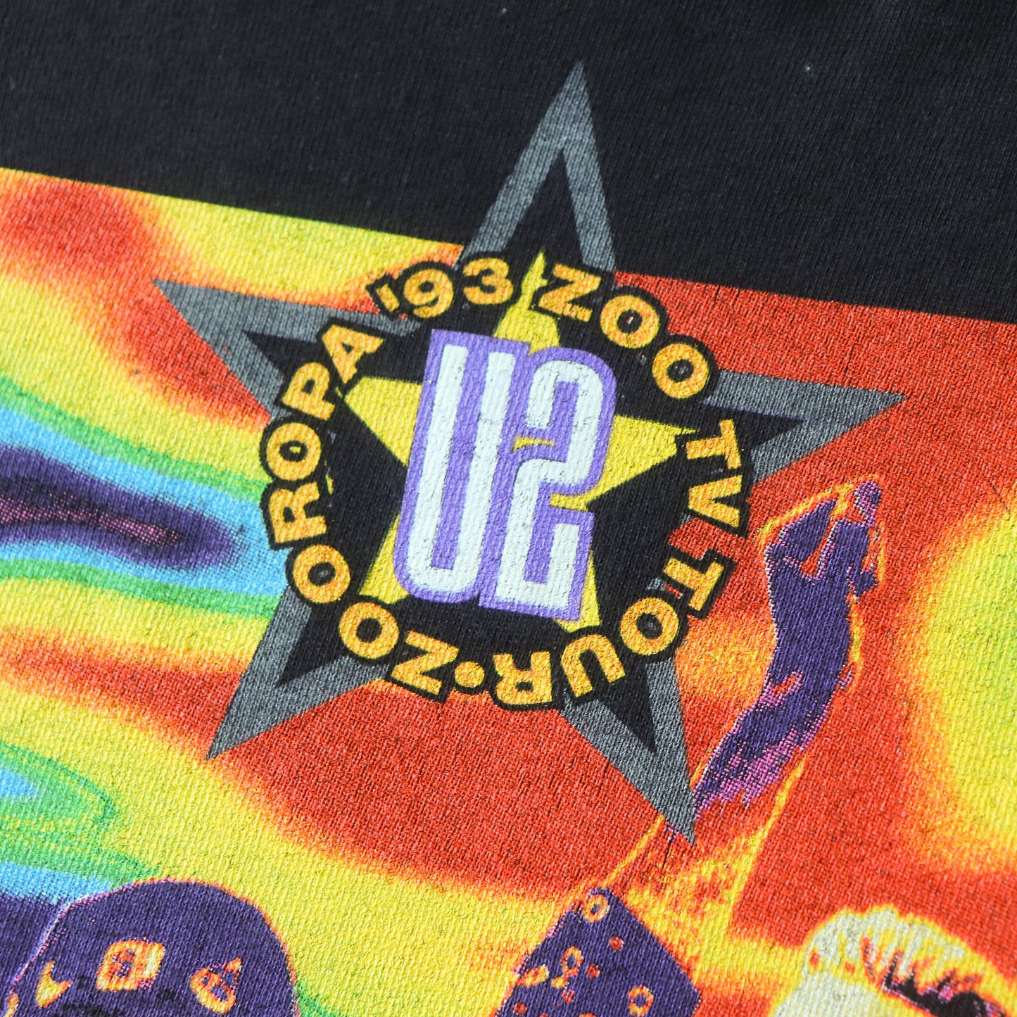 Vintage 1993 U2 Zooropa Zoo TV Tour Tee - L