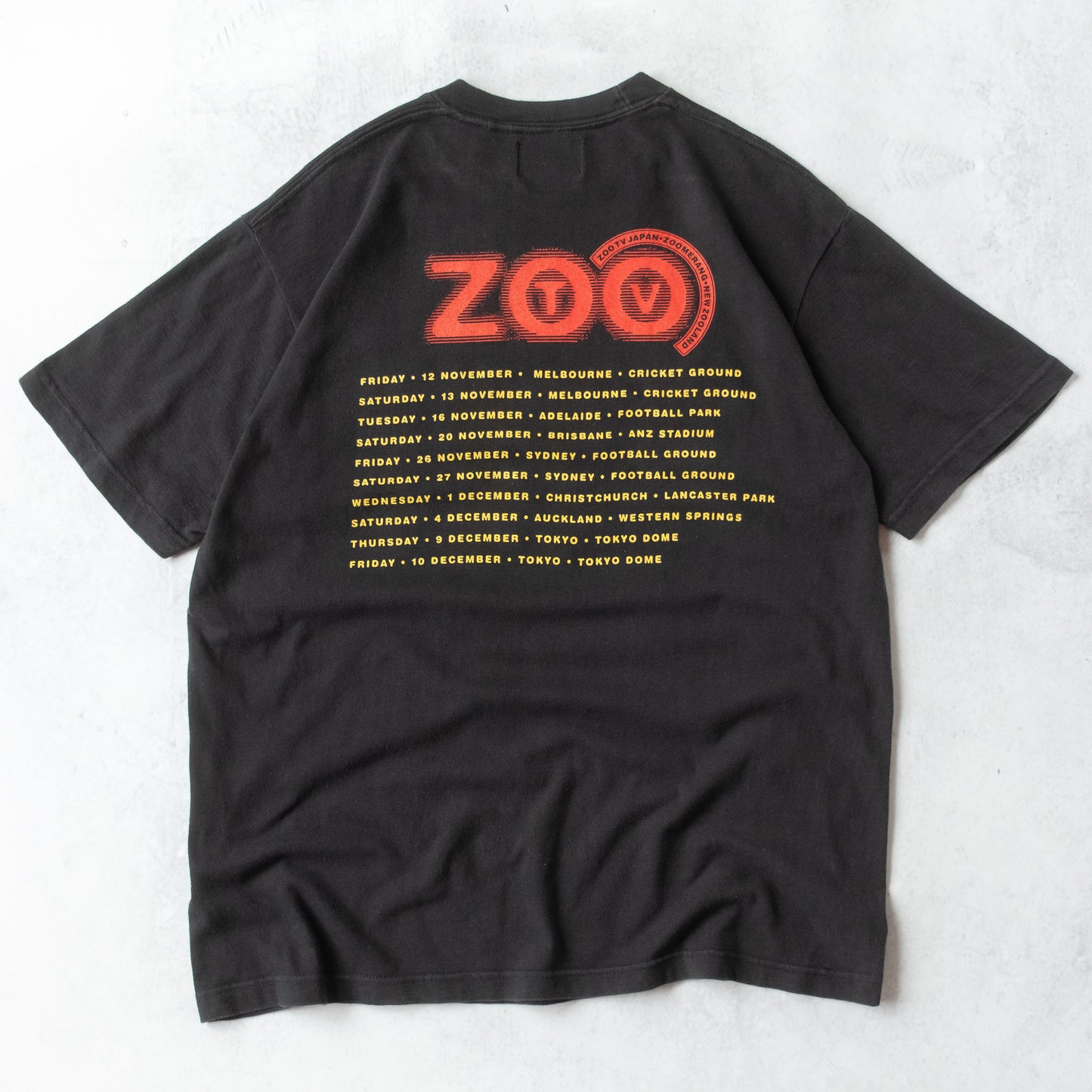 Vintage 1993 U2 Zooropa Zoo TV Tour Tee - L