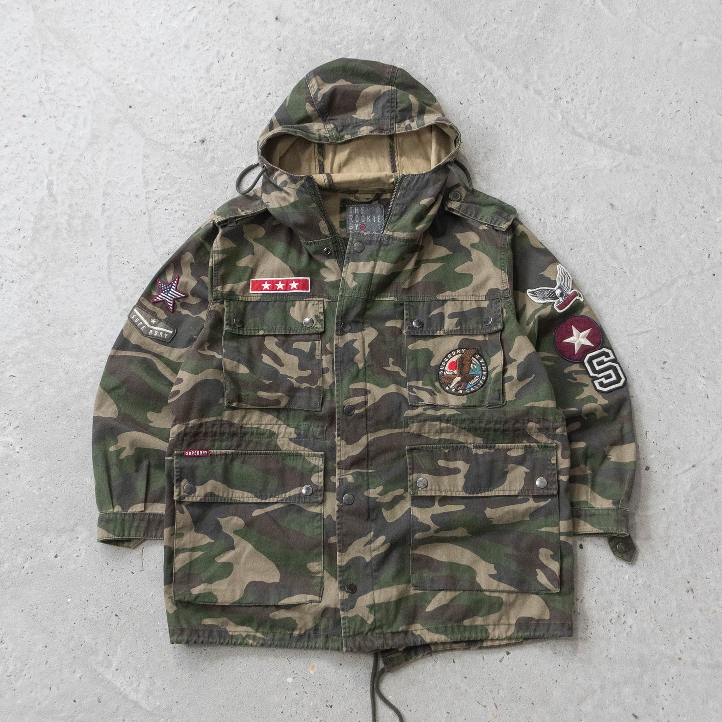 Vintage 2000s Superdry Rookie Military Parka Jacket - S