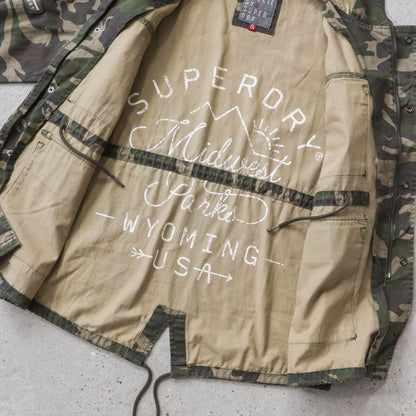 Vintage 2000s Superdry Rookie Military Parka Jacket - S