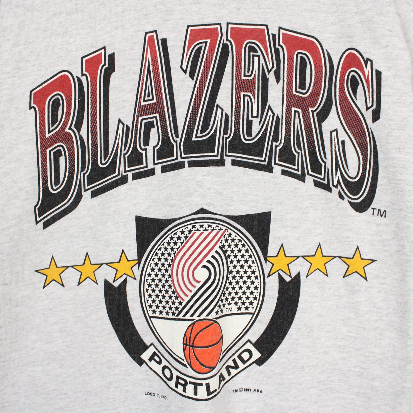 Vintage 1991 Portland Trail Blazers NBA Tee - L