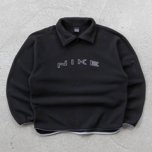 Nike Spellout Embroidered Fleece Pullover - 90s (L)