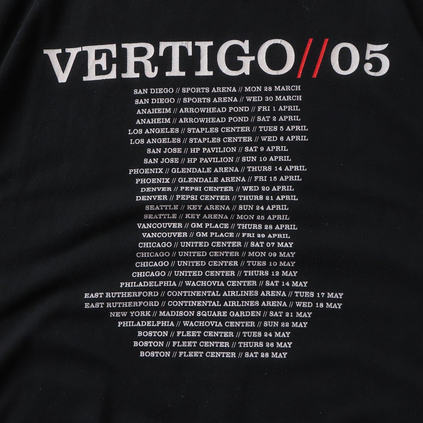Vintage 2005 U2 Vertigo Tour Tee - XXL