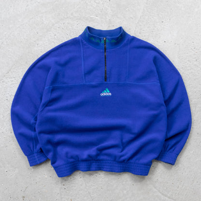 Adidas Equipment 1/4 Zip Fleece Pullover - 90s (L)