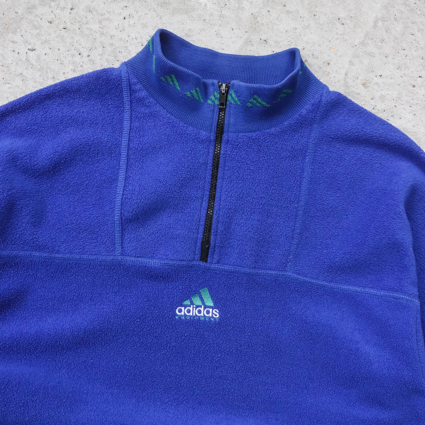 Adidas Equipment 1/4 Zip Fleece Pullover - 90s (L)