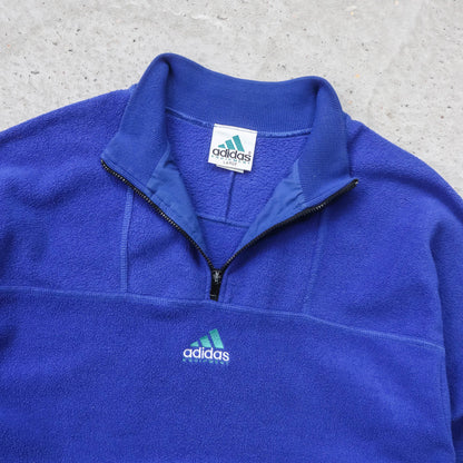 Adidas Equipment 1/4 Zip Fleece Pullover - 90s (L)
