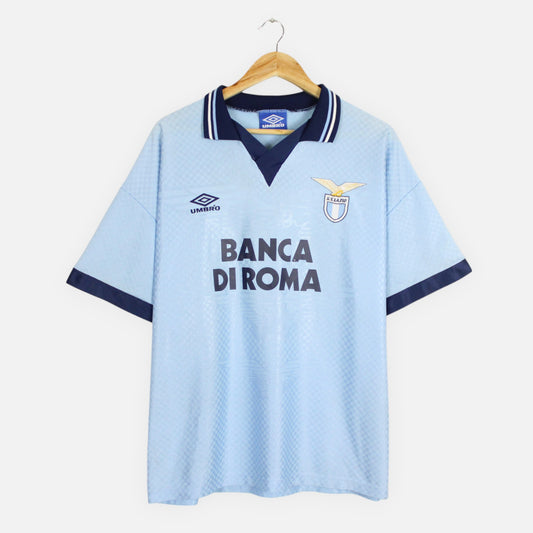 Vintage S.S Lazio 1995/96 Home #13 Nesta Umbro Jersey - L