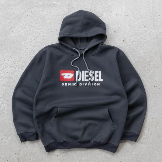 Diesel Denim Division Logo Hoodie - 90s (S)