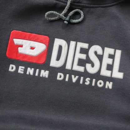 Diesel Denim Division Logo Hoodie - 90s (S)