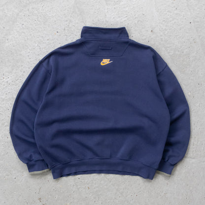 Nike Swoosh Embroidered 1/4 Zip Sweatshirt - 90s (L)