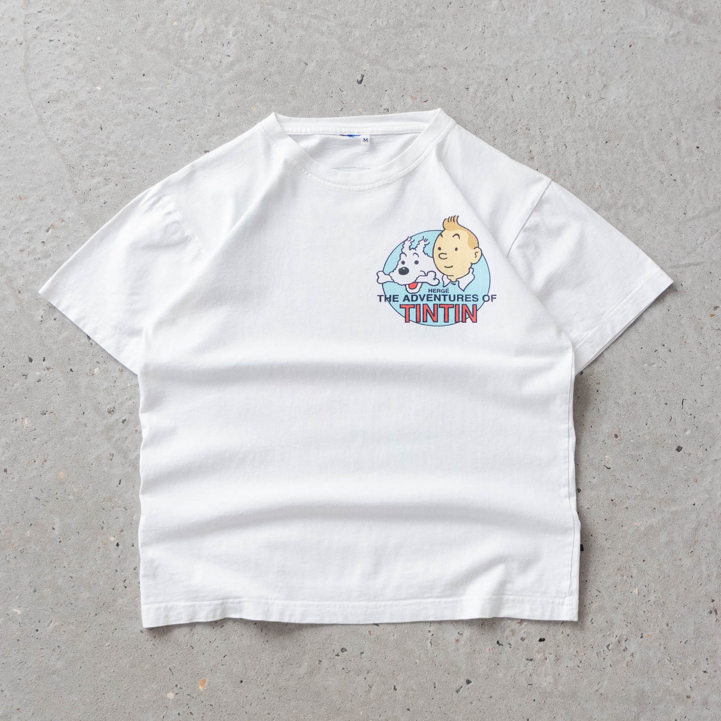 Vintage 90s Adventures of Tintin Destination Moon Tee - M