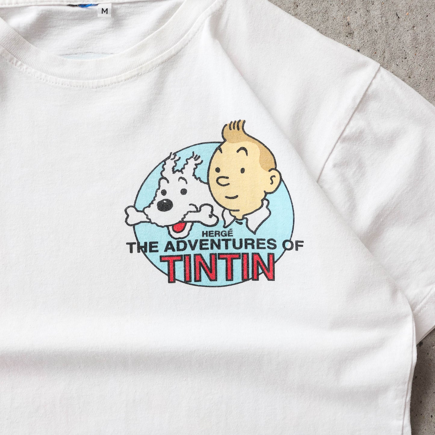 Vintage 90s Adventures of Tintin Destination Moon Tee - M