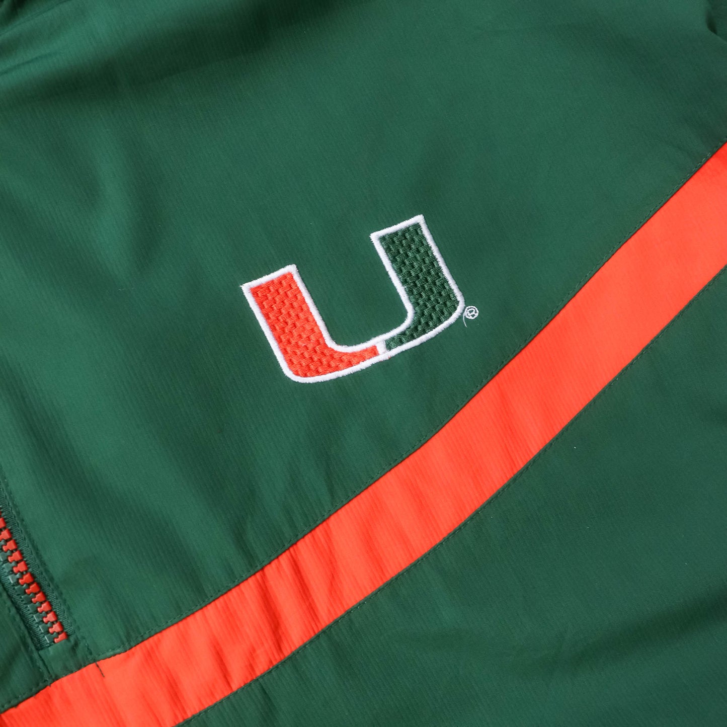 Nike Miami Hurricanes NCAA 1/4 Zip Windbreaker Jacket - 2000s (XL)