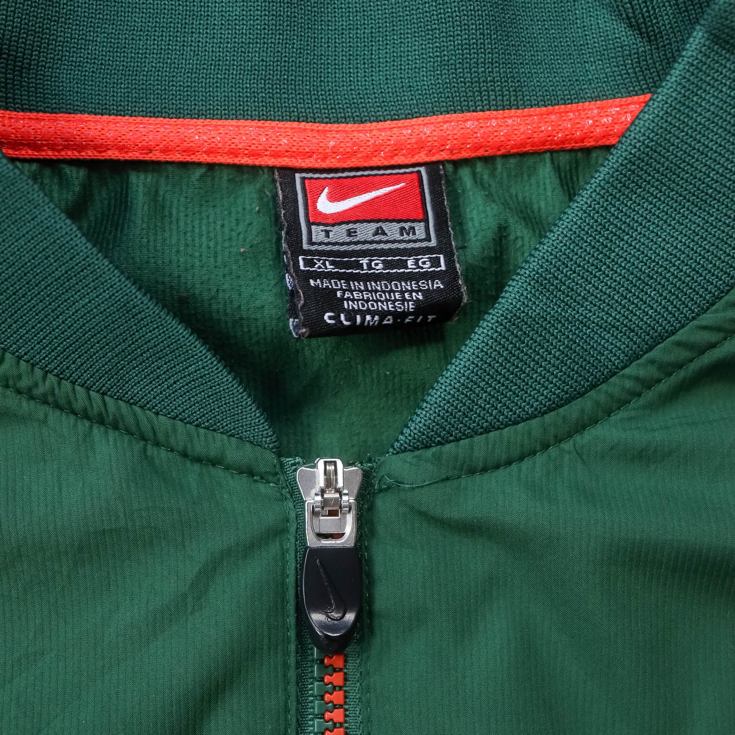 Nike Miami Hurricanes NCAA 1/4 Zip Windbreaker Jacket - 2000s (XL)