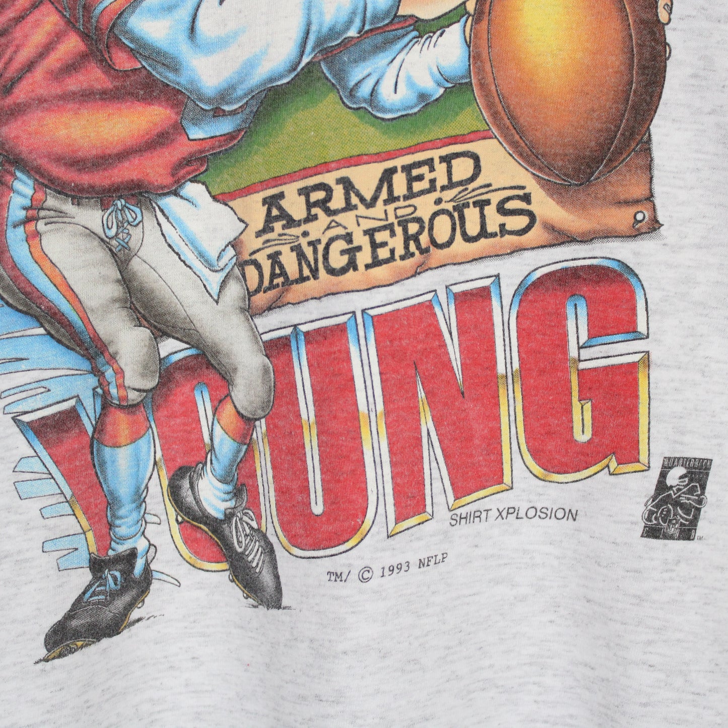 Vintage 1993 San Francisco 49ers Steve Young NFL Tee - L